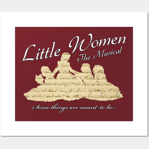 Little Women - Manuscript Design Wall Art by MarinasingerDesigns